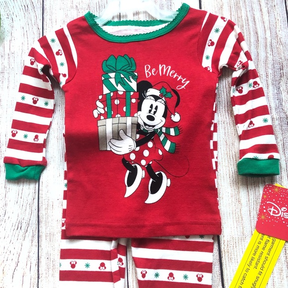 Disney Minnie Mouse Be Merry PJ NEW - Picture 2 of 7
